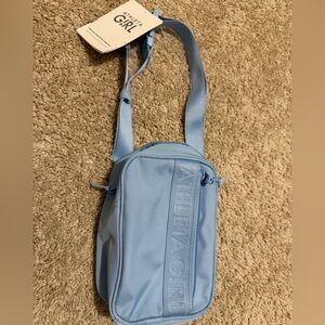 Athleta Girl Limitless Convertible Mini Belt Bag in light blue NWT